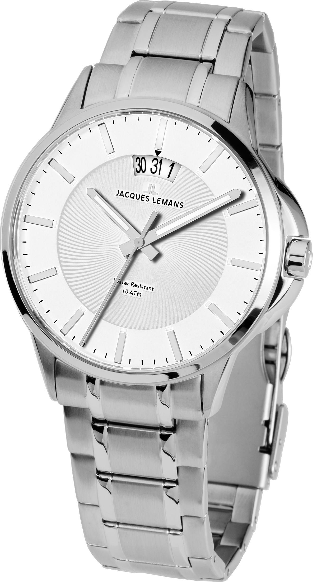 Jacques Lemans Men&#039;s Watch Stainless Steel Bracelet Quartz 1-1540E
