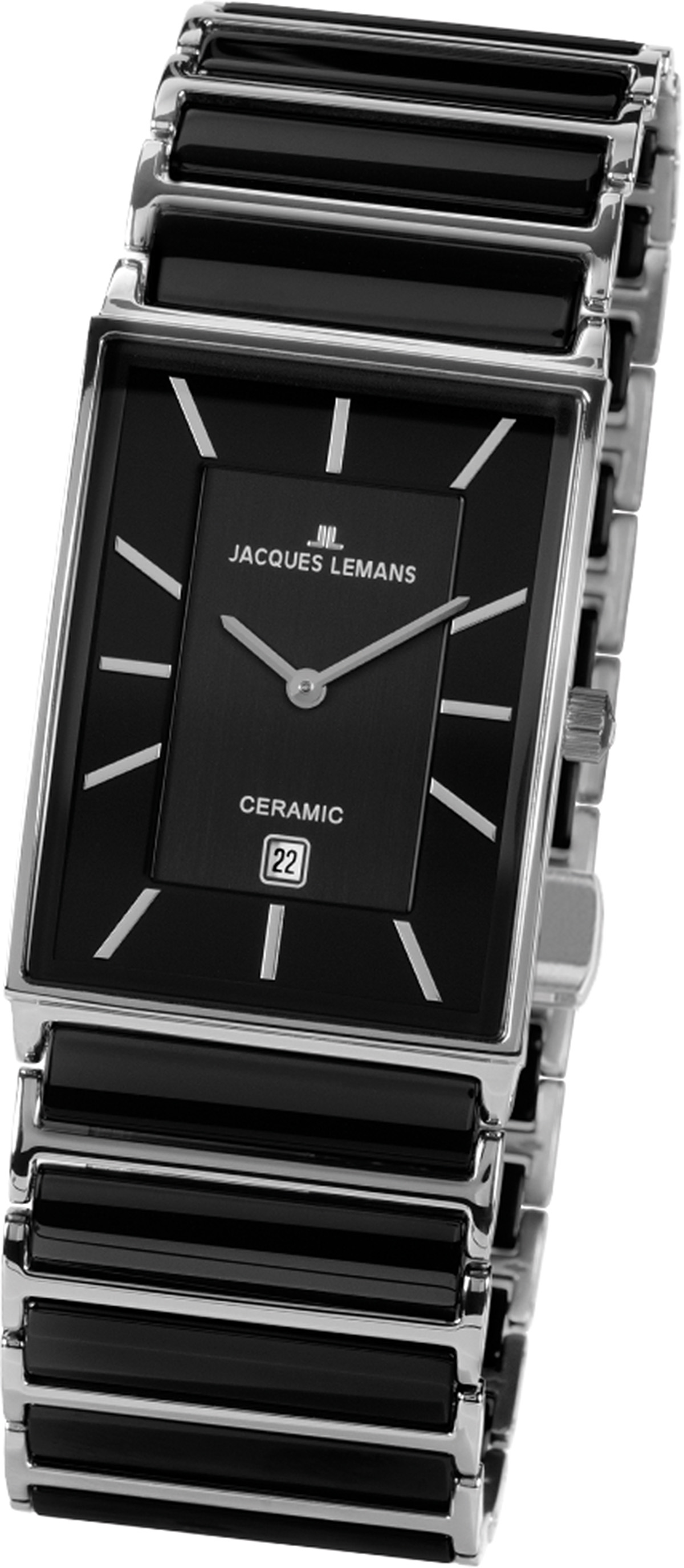 Jacques Lemans Men&#039;s Watch Stainless Steel / High-Tech-Ceramic 1-1593.1A