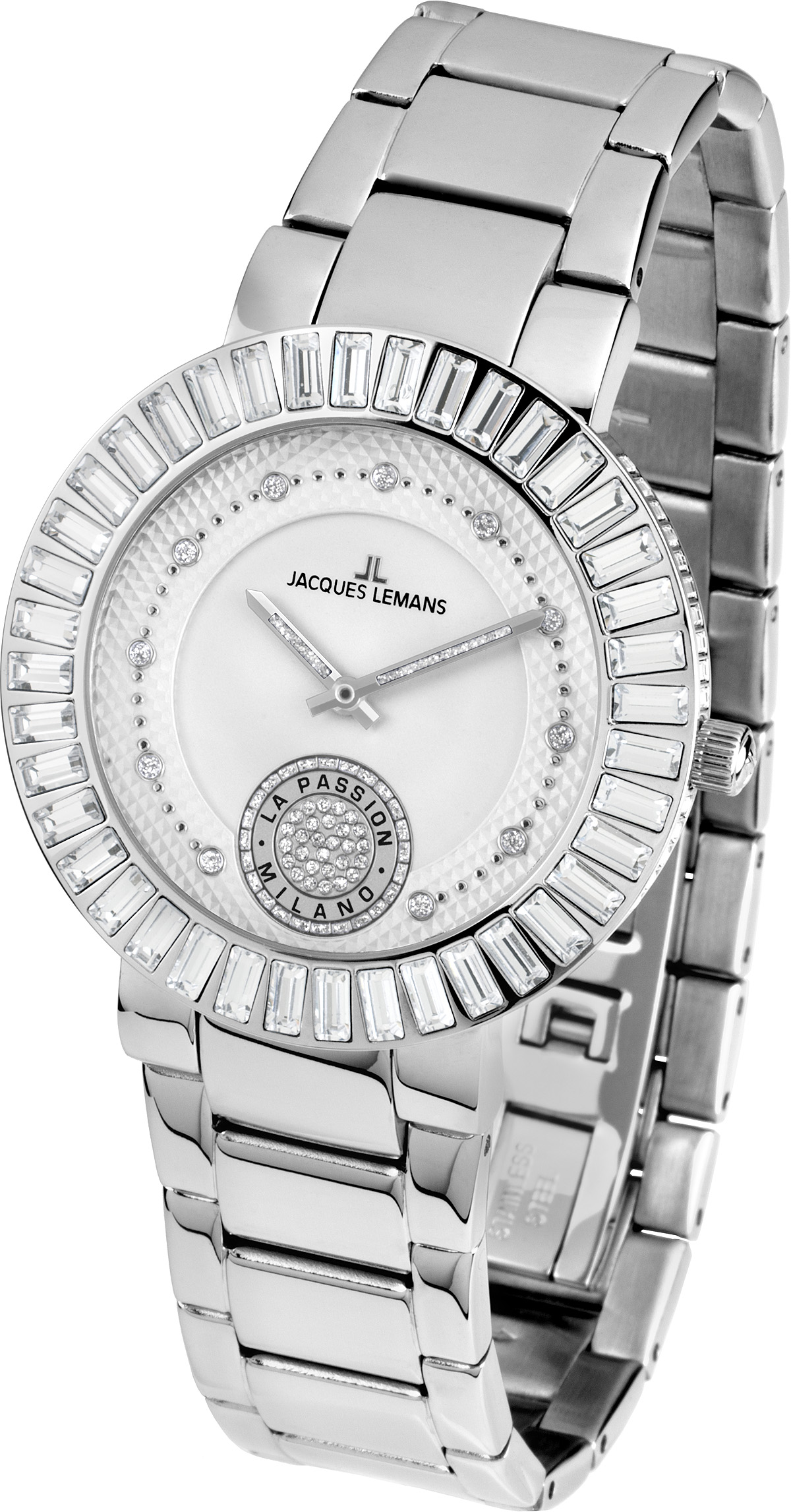 Jacques Lemans Women&#039;s Watch Stainless Steel Bracelet Quartz 1-1683E