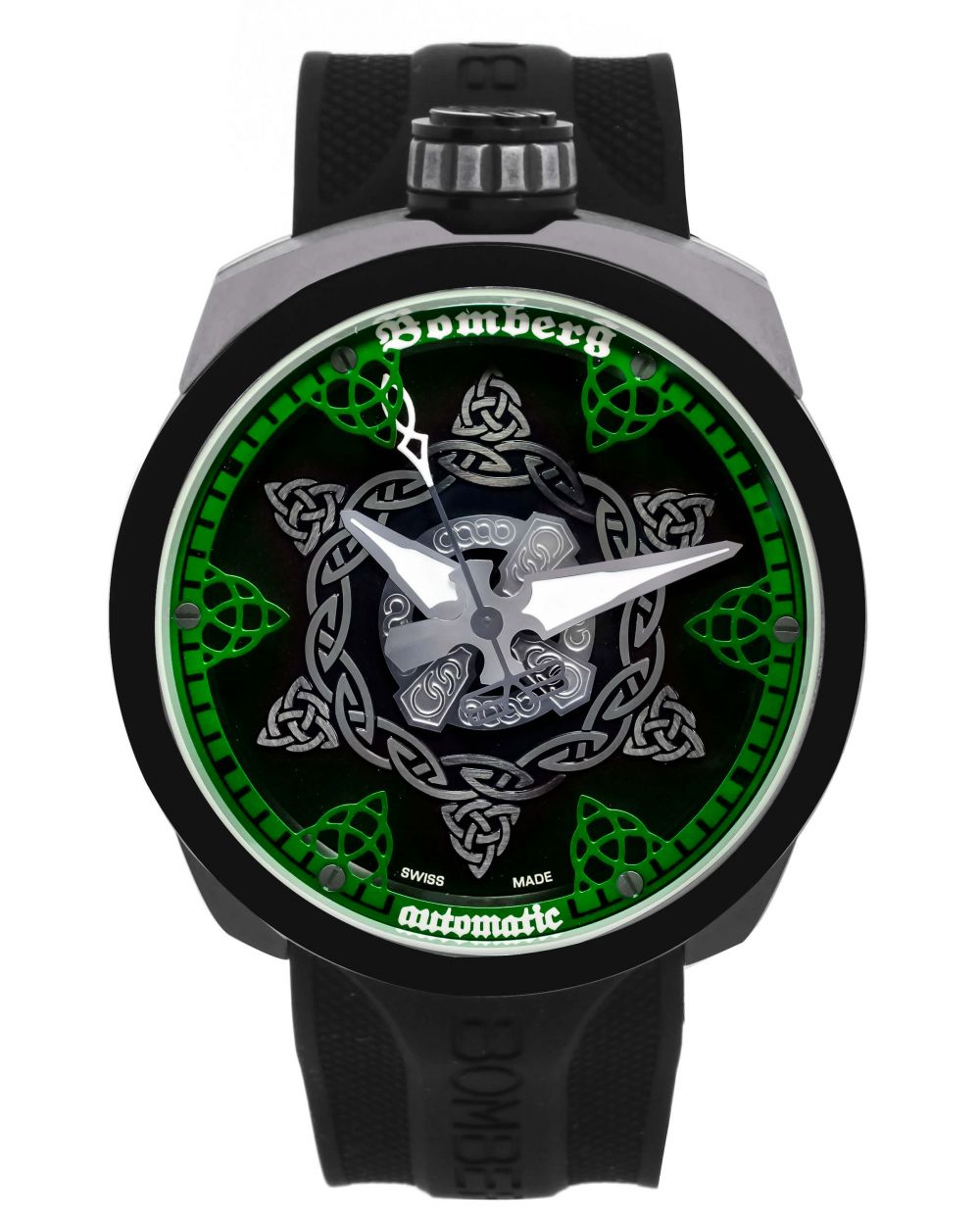 Bomberg BS45AOSP.057-2.3 Men&#039;s Bolt-68 45mm Swiss Automatic Green Dial Watch