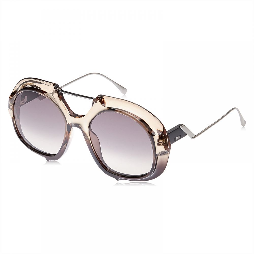 Fendi FF 0316/S-0MNG-55/21 Sunglasses Tropical Shine Black/Dark Grey 55mm