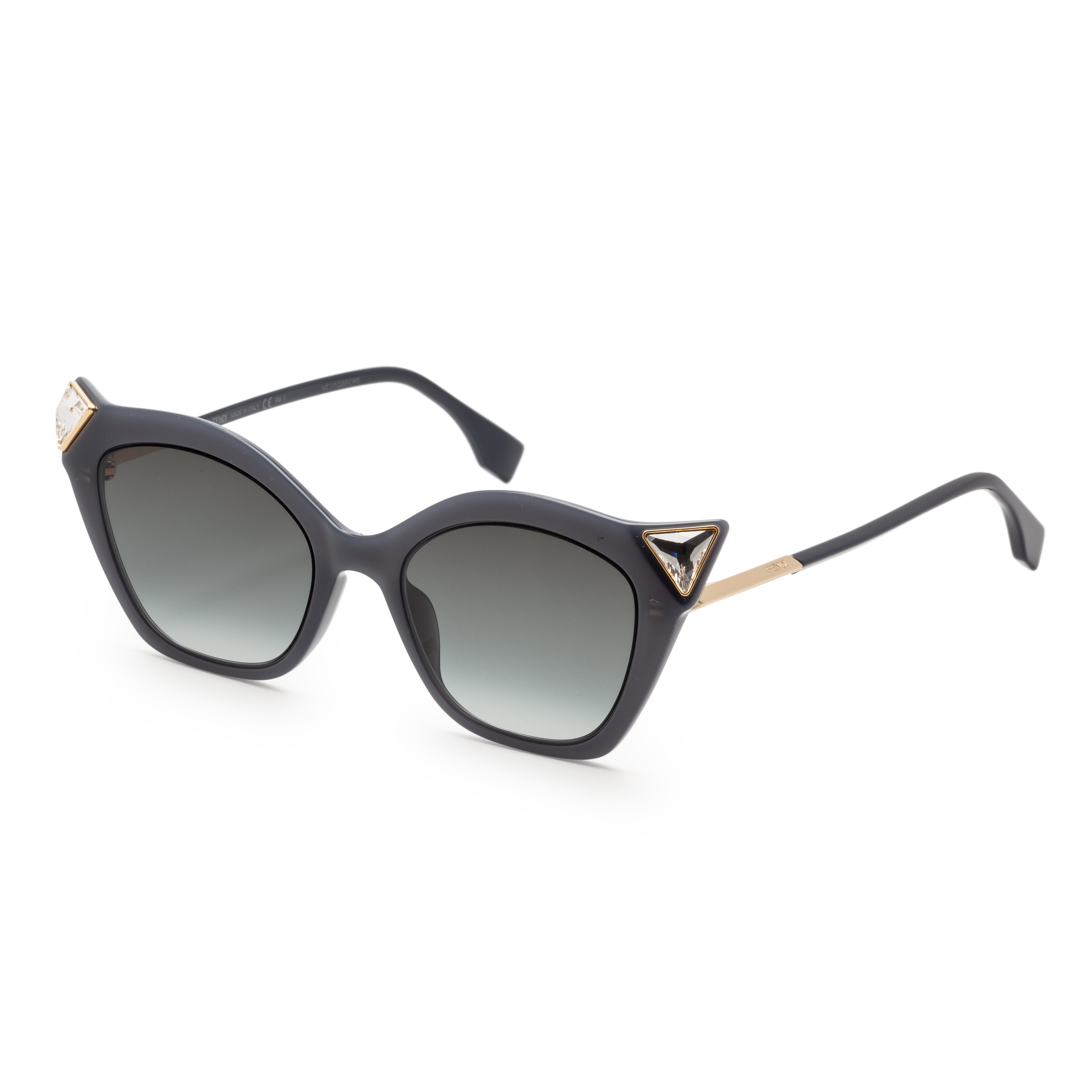 Fendi IRIDIA FF 0357/G/S Grey Opal/Dark Grey Shaded (807/9O B) Sunglasses