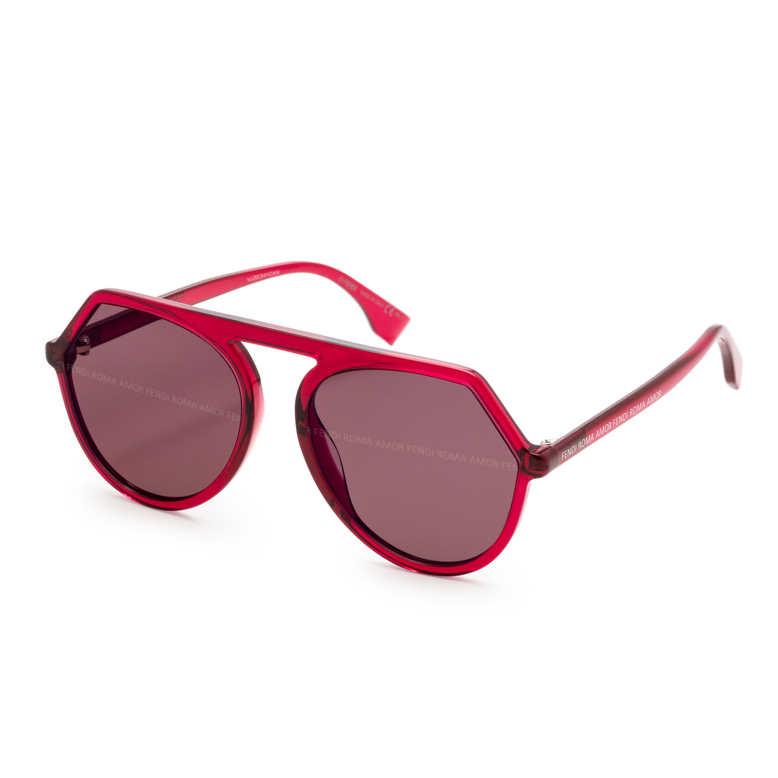 Fendi Women&#039;s FF-0375-G-S-08CQ Fashion Cherry 52mm Sunglasses