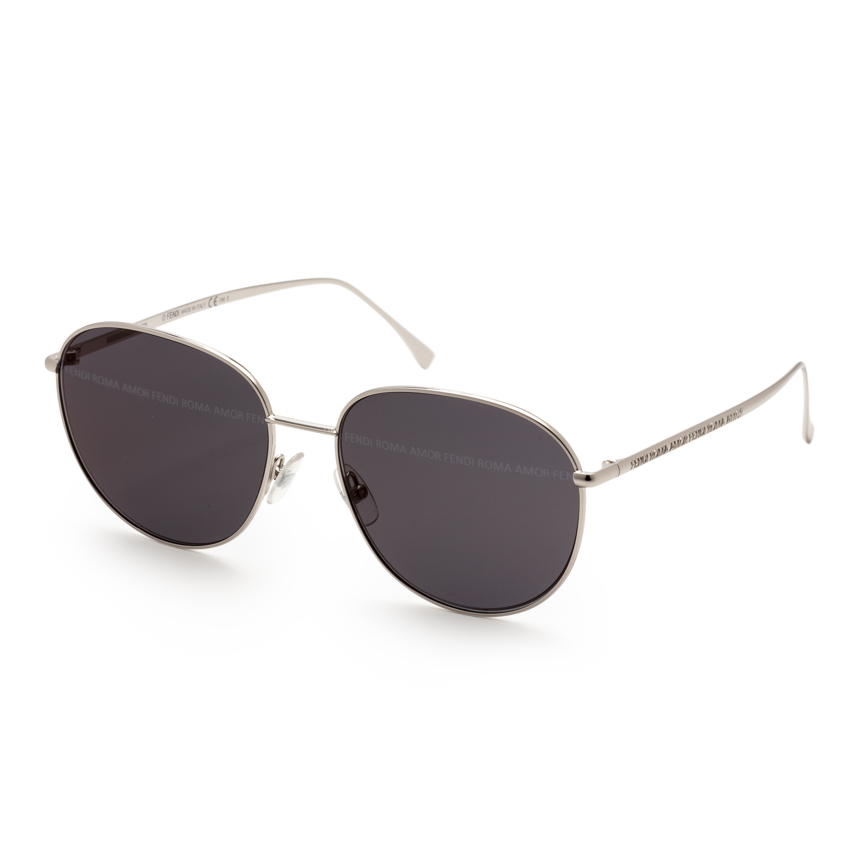 Fendi Women&#039;s FF-0379-G-S-00IH Fashion Palladium Grey 56mm Sunglasses