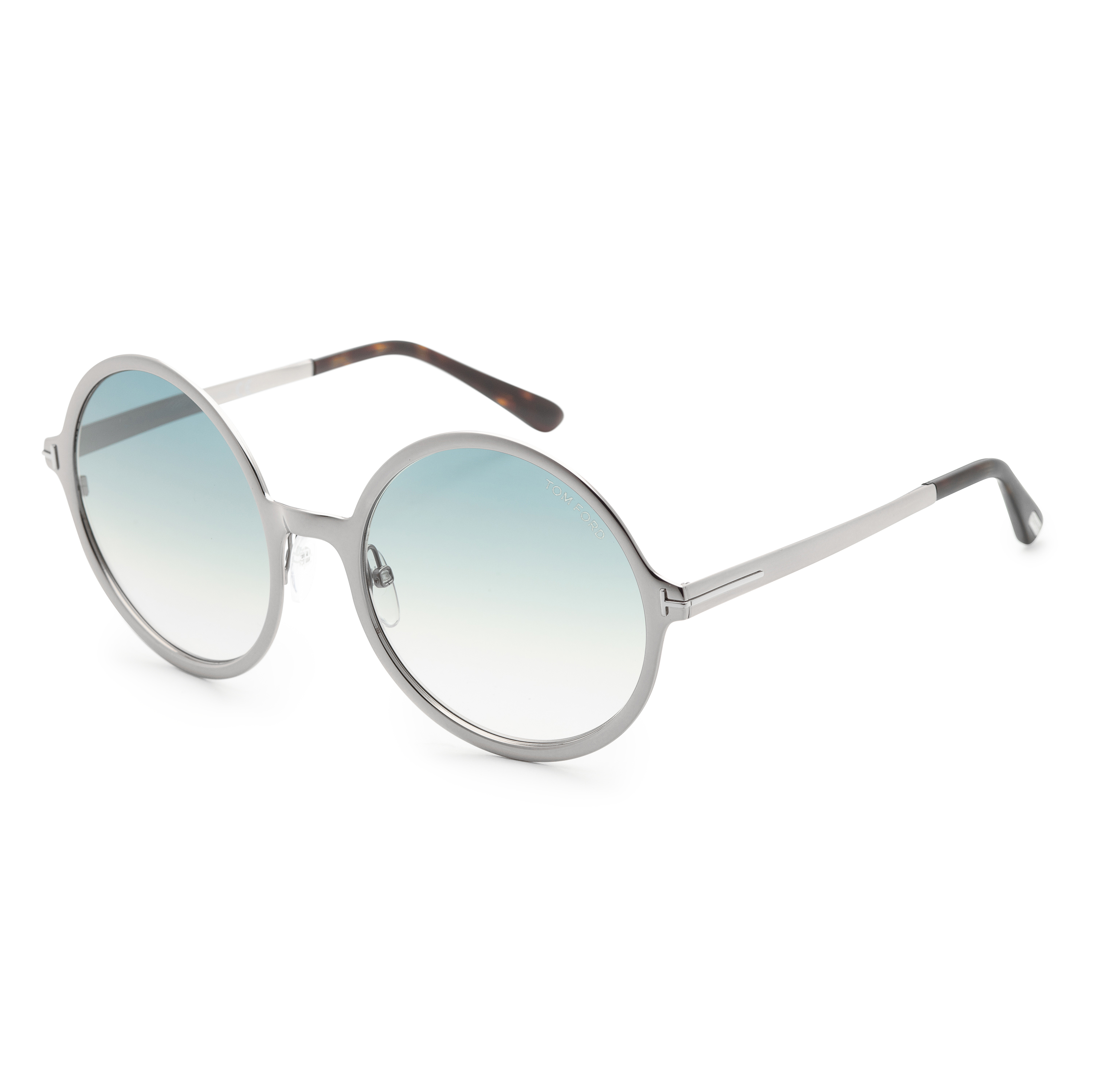 Tom Ford Women&#039;s Ava FT0572-14W 57 Gradient Blue Lens Sunglasses