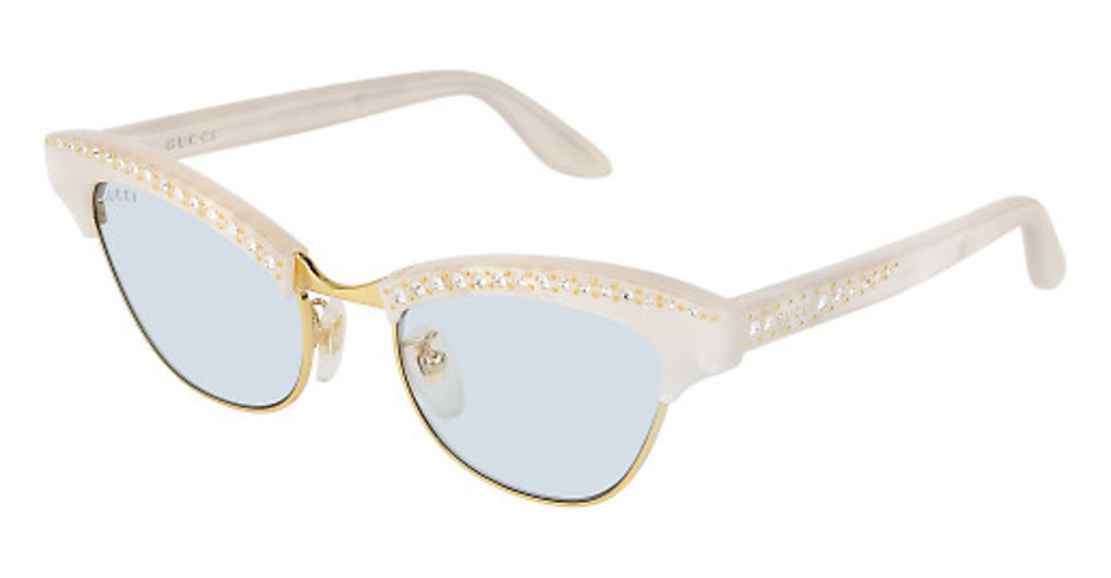Gucci Women&#039;s Novelty GG0153S-002 Women&#039;s 49mm Blue Lens Sunglasses