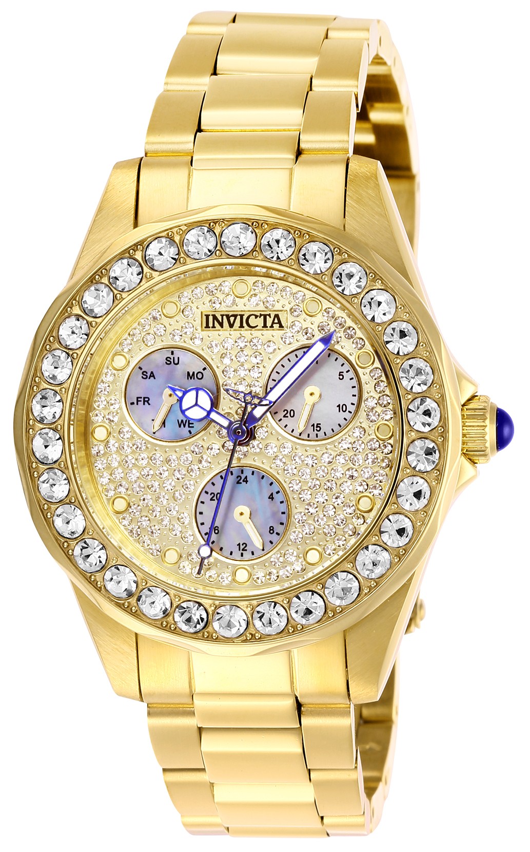 Invicta Women&#039;s Angel 28462 38mm Charcoal Dial Stainless Steel Watch