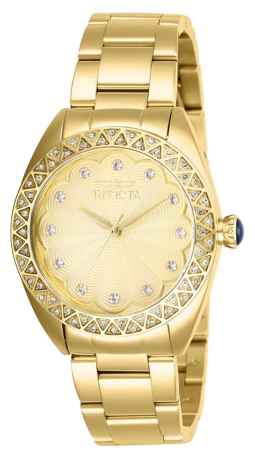 Invicta Women&#039;s Wildflower 28826 35mm Gold Dial Stainless Steel Watch