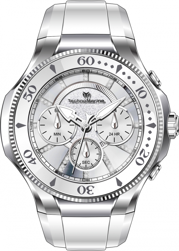 Technomarine TM-118141 Cruise Men&#039;s 45mm Stainless Steel Silver Dial Watch