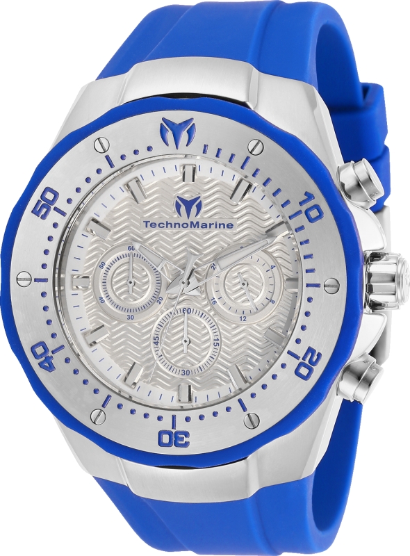 Technomarine TM-218000 Manta Men&#039;s 48mm Stainless Steel Silver Dial Watch